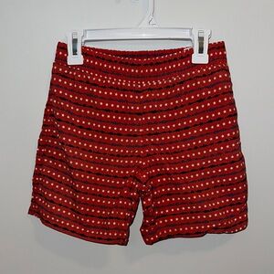 Columbia Red, White & Navy Swim Trunks.  Boy Small 8.
